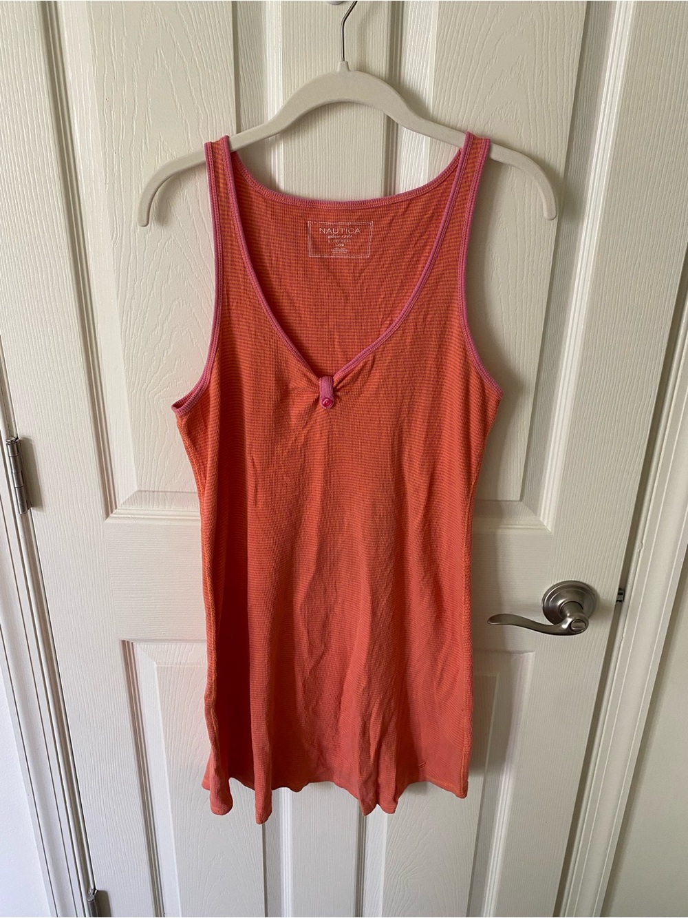 Nautica Coral & Pink Sleeveless Dress